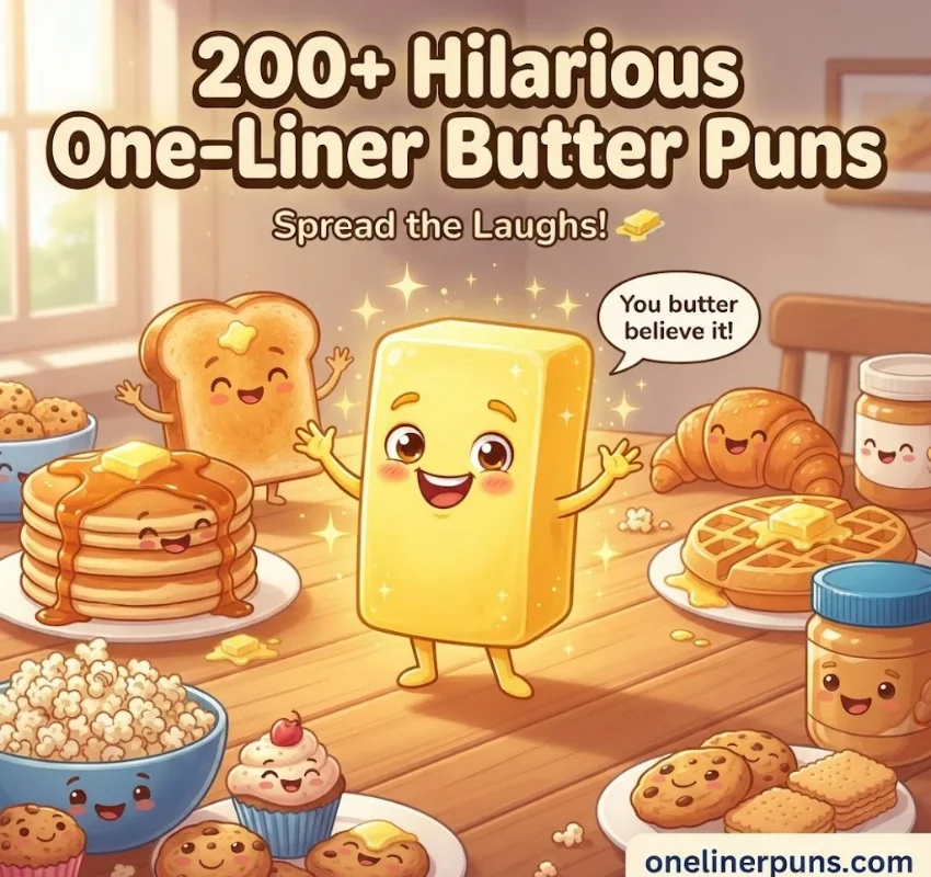 200+ Hilarious One-Liner Butter Puns That Are Butter Than Ever! 🧈