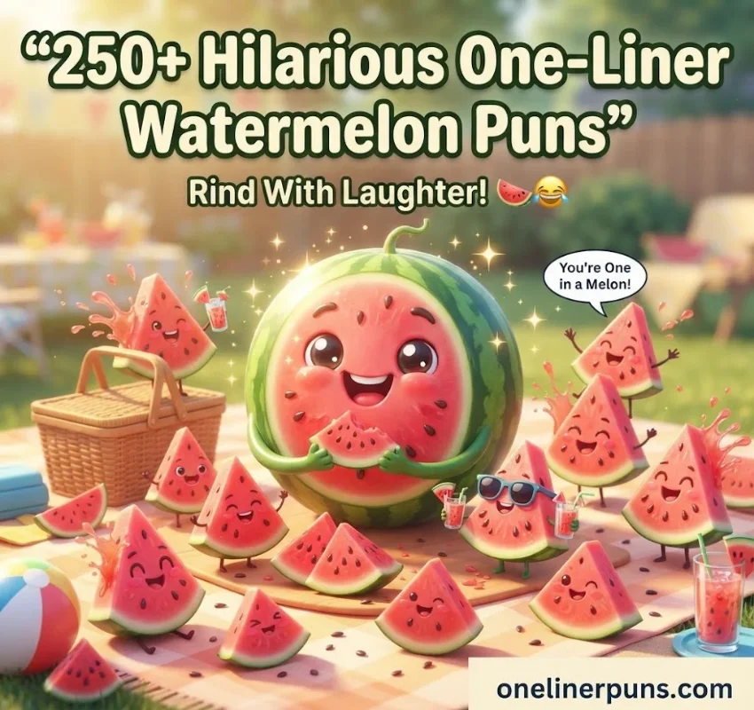 250+ Funny One-Liner Watermelon Puns That Will Make You Rind With Laughter! 😂