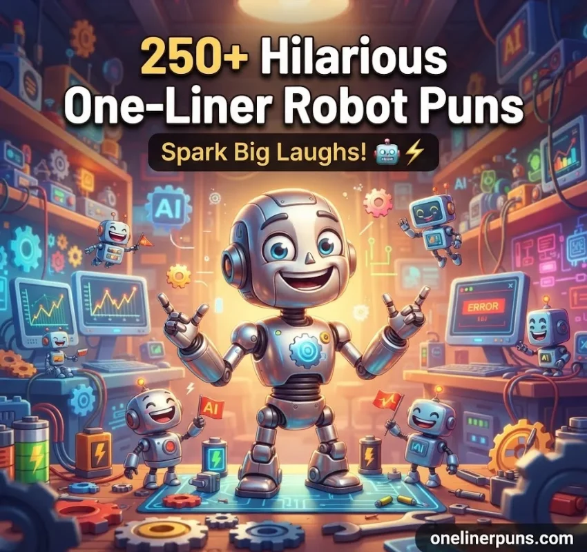 250+ Hilarious One-Liner Robot Puns That Will Spark Big Laughs!