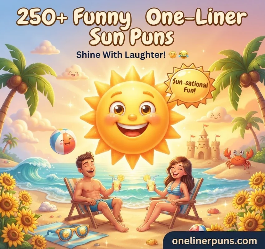 250+ Hilarious One-Liner Sun Puns That Are Absolutely Sun-sational! ☀️