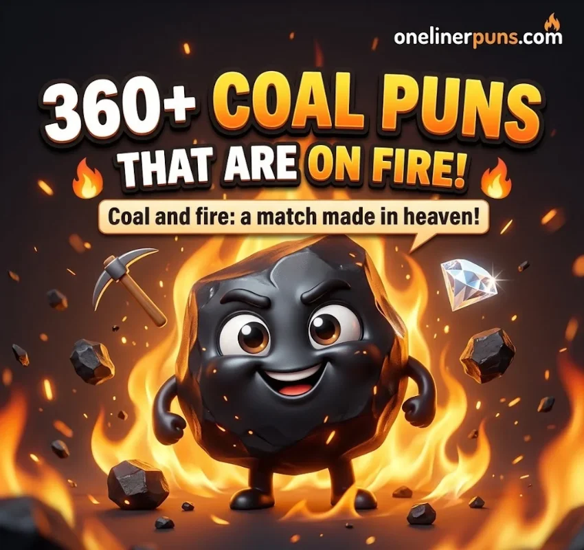 360+ Hilarious One-Liner Coal Puns That Are on Fire! 🔥