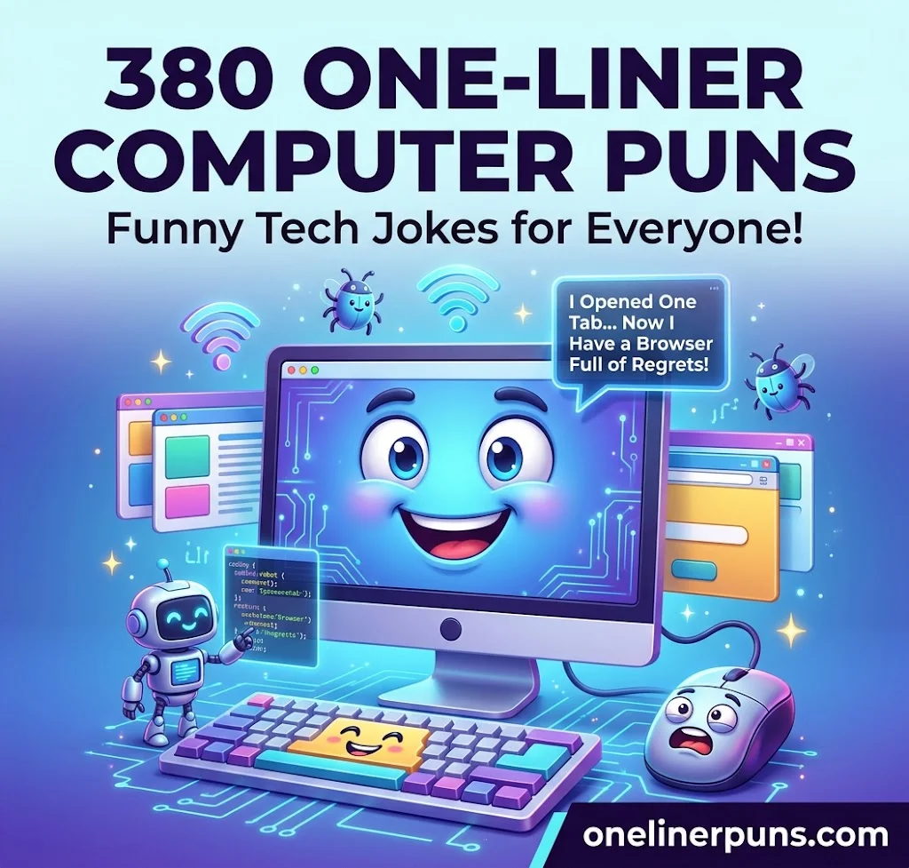 380+ Hilarious One-Liner Computer Puns That Will Crack You Up