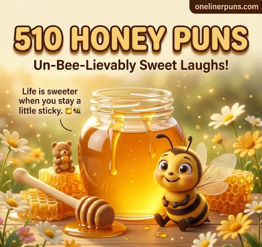 510+ One-Liner Hilarious Honey Puns That Are Sweet as Honey
