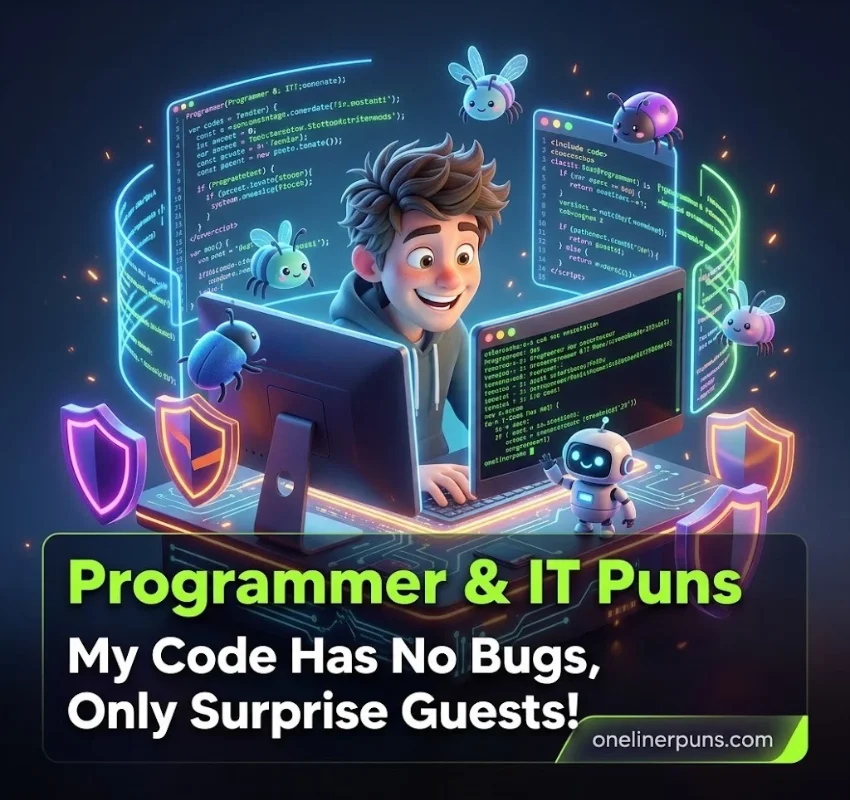 Best One-Liner Programmer and IT Puns
