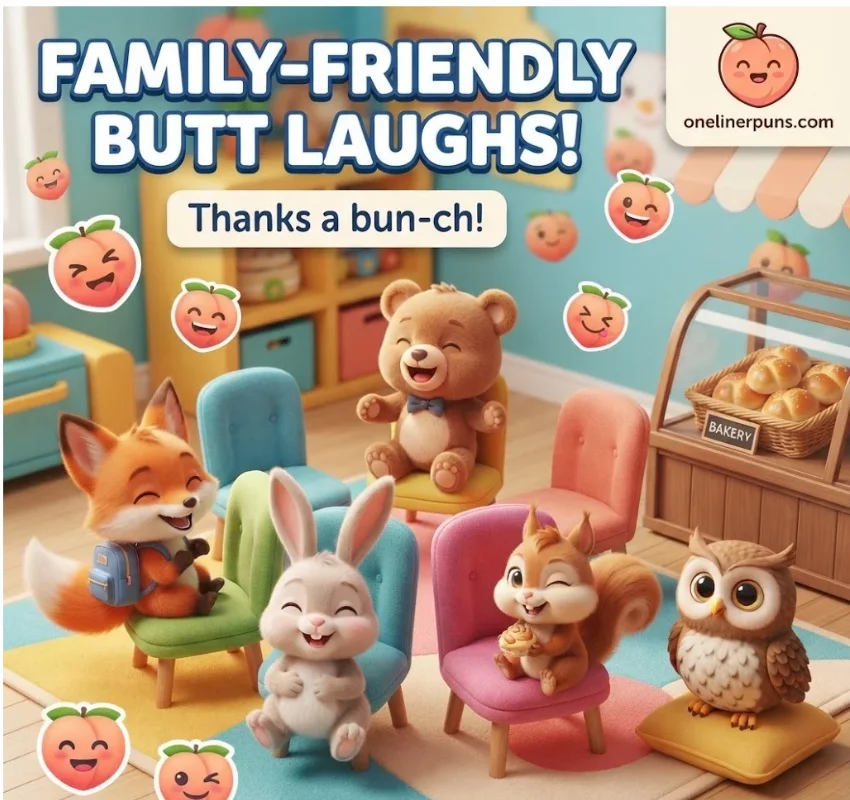 Clean Butt Puns for Kids and Family