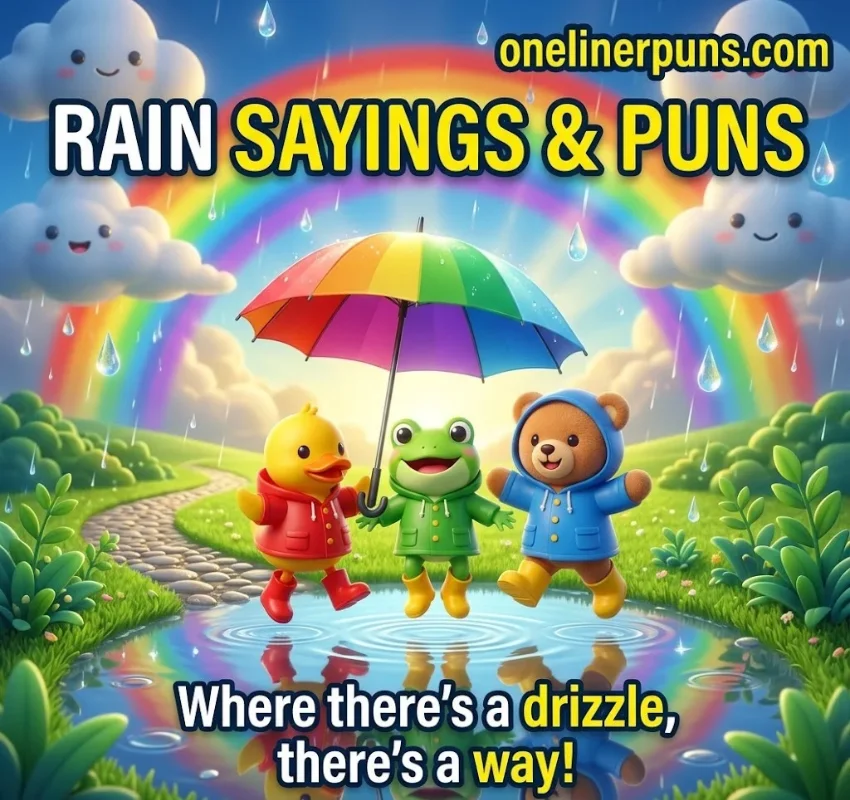 Clean Rain Puns for Kids and Family