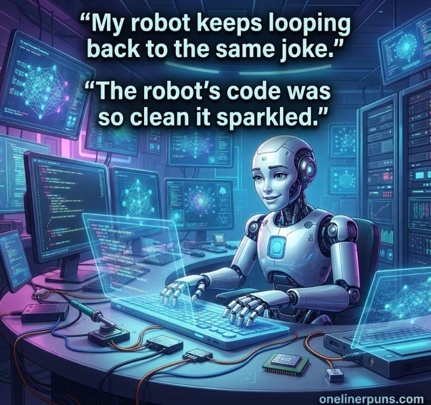 Clever Robot Puns for Tech and AI Fans