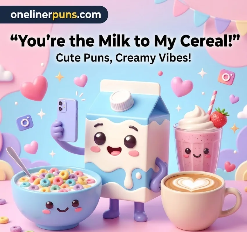 Cute Milk Puns for Instagram Captions