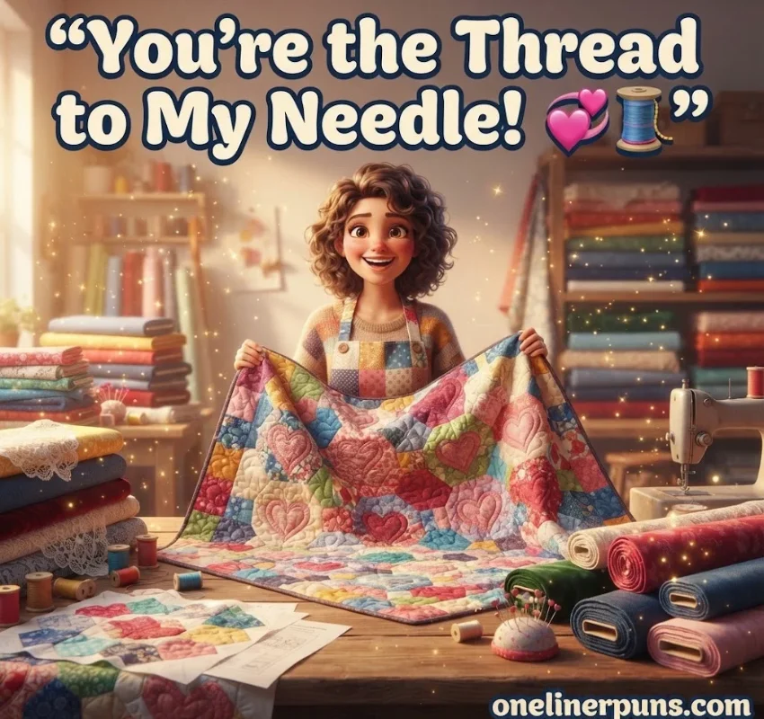 Funny Fabric, Quilting & Seamstress Puns 🧶