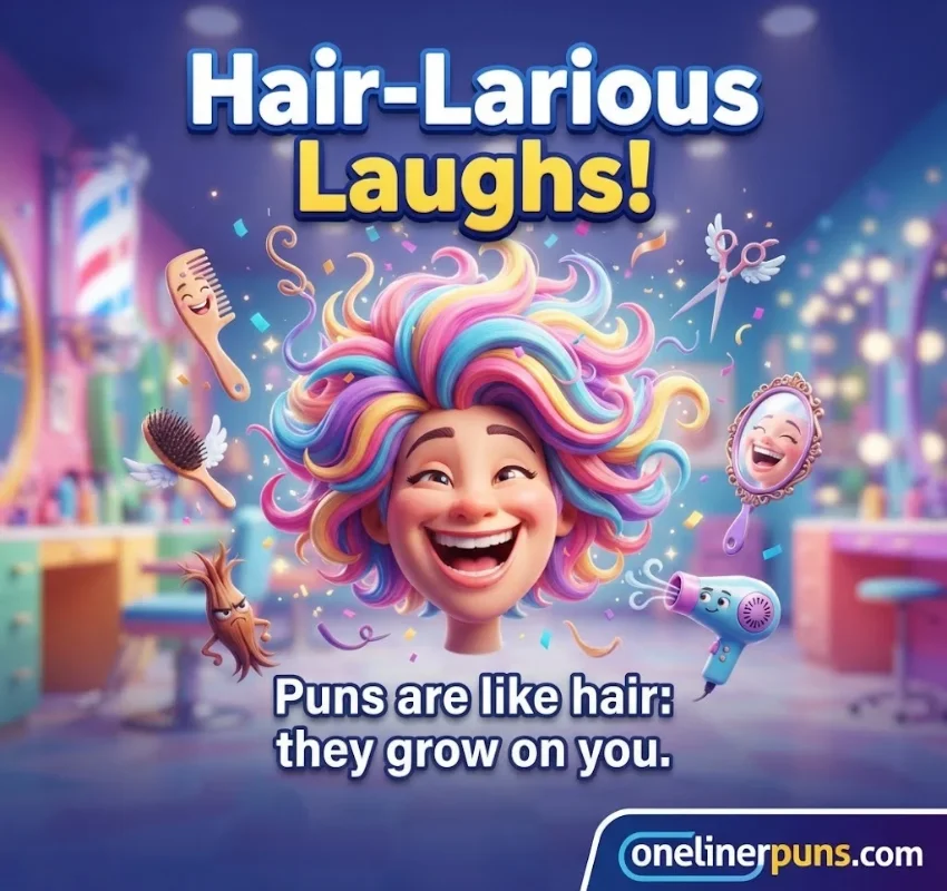Funny Hair Puns One-Liners (50 Puns)