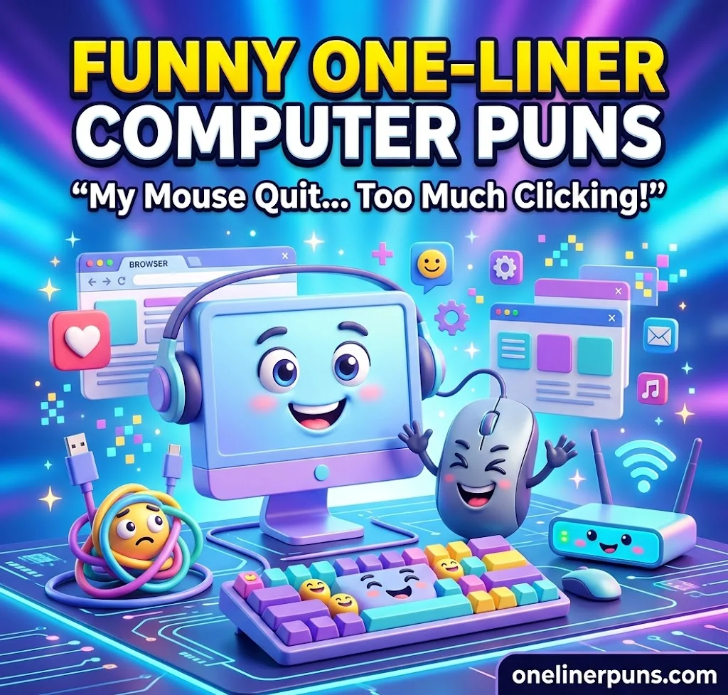 Funny One-Liner Computer Puns for Everyday Users