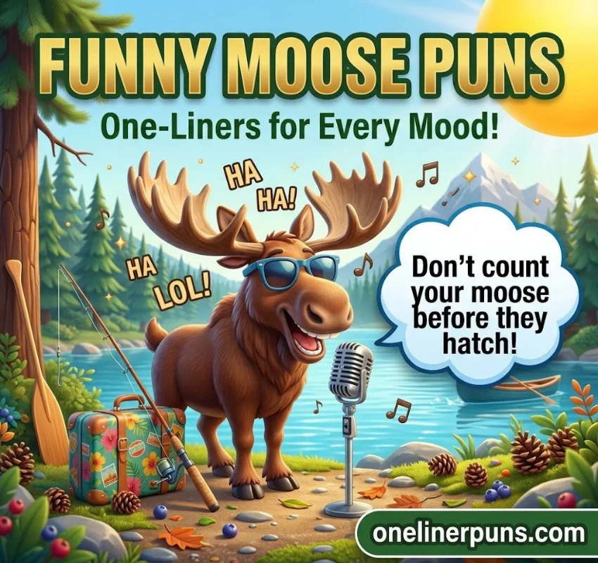 Funny One-Liner Moose Puns