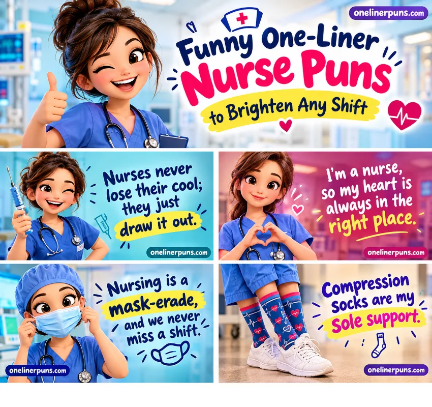 Funny One-Liner Nurse Puns to Brighten Any Shift
