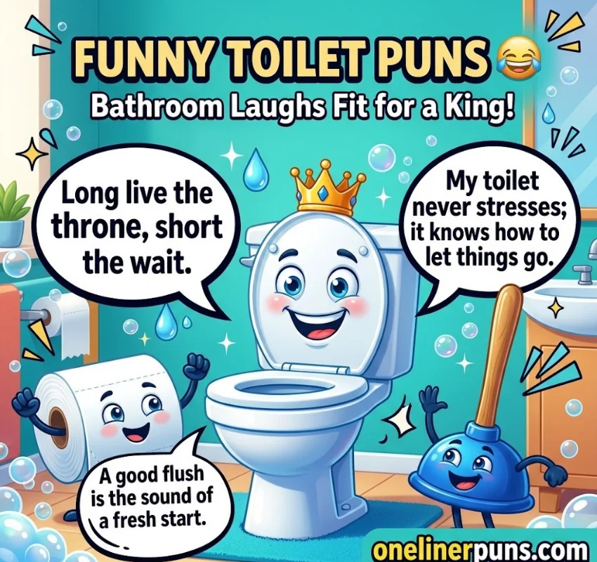 Funny One-Liner Toilet Puns for Everyday Laughs