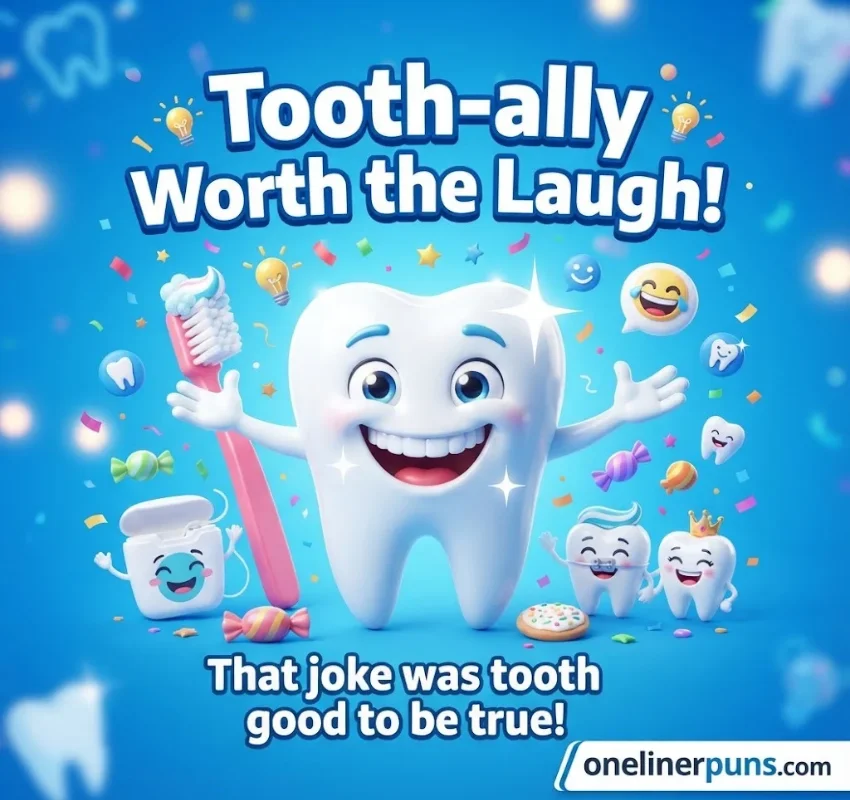 Funny Tooth Puns One-Liners (50 Puns)