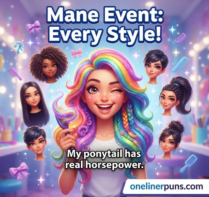 Hair Puns for Every Hair Type and Style (50 Puns)
