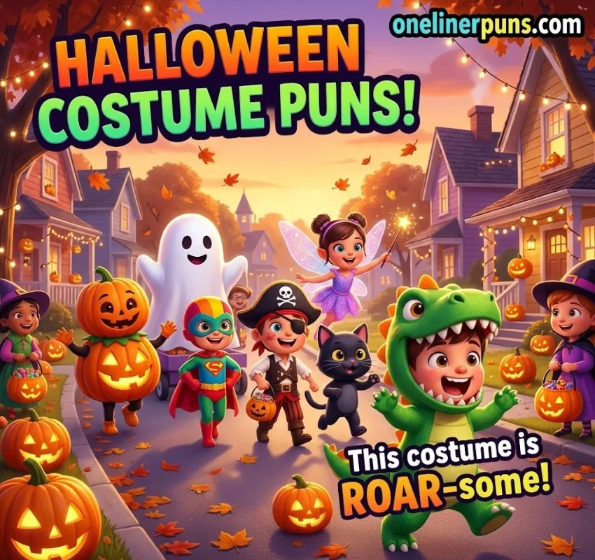 Halloween Puns for Captions and Costumes