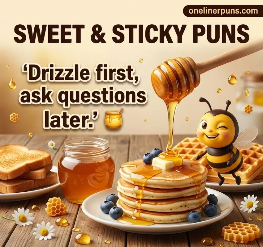 Honey Puns for Captions and Food