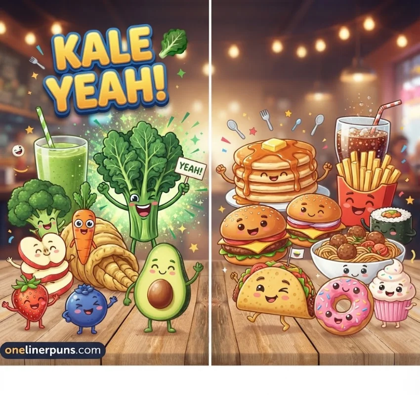 Short and Clever Food Puns by Food Type