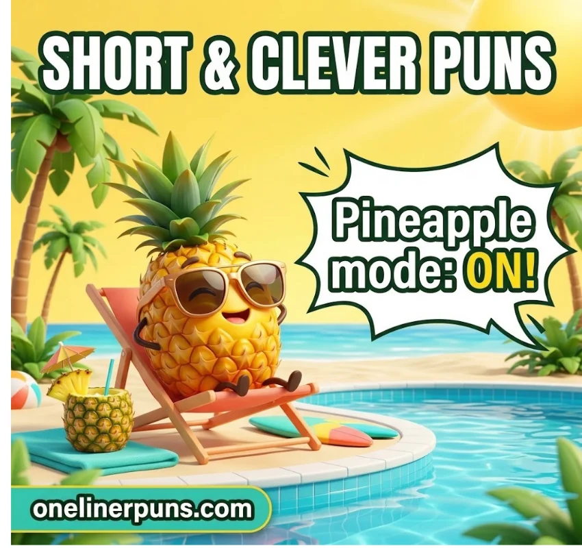 Short and Clever Pineapple Puns for Captions