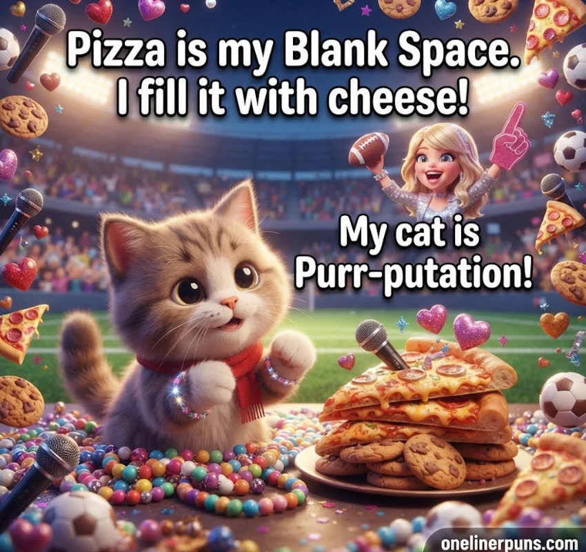 Taylor Swift Puns for Food, Cats, and Football