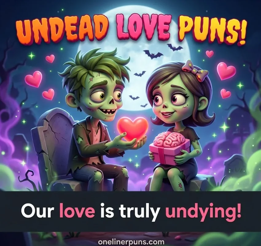 Zombie Sayings and Love Puns